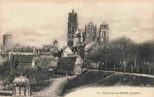 AK / Ansichtskarte RODEZ 12 Aveyron Cathedrale