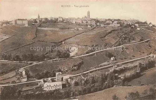 AK / Ansichtskarte RODEZ 12 Aveyron Vue generale aerienne