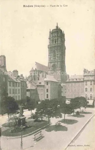 AK / Ansichtskarte RODEZ 12 Aveyron Place de la Cite