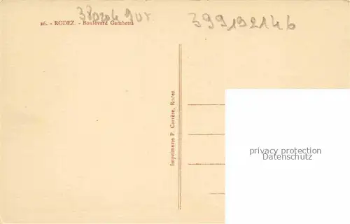 AK / Ansichtskarte RODEZ 12 Aveyron Boulevard