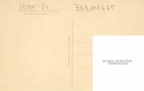 AK / Ansichtskarte RODEZ 12 Aveyron Place de Bourg Maisons du XVIe siecle