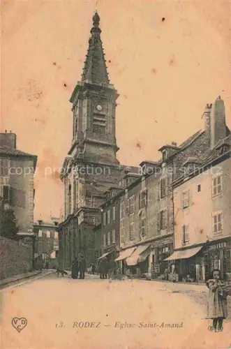 AK / Ansichtskarte RODEZ 12 Aveyron Eglise Saint Amand