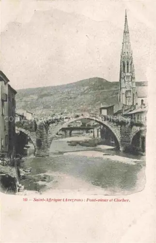 AK / Ansichtskarte Saint-Affrique Pont vieux et Clocher