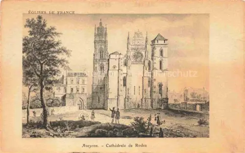 AK / Ansichtskarte RODEZ 12 Aveyron Cathedrale de Rodez