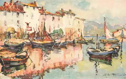 AK / Ansichtskarte Martigues 13 Bouches-du-Rhone Le Port Illustration