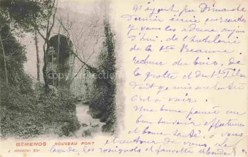 AK / Ansichtskarte Gemenos 13 Bouches-du-Rhone Nouveau Pont