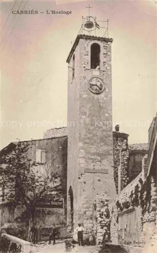 AK / Ansichtskarte Cabries Aix-en-Provence 13 Bouches-du-Rhone Horloge