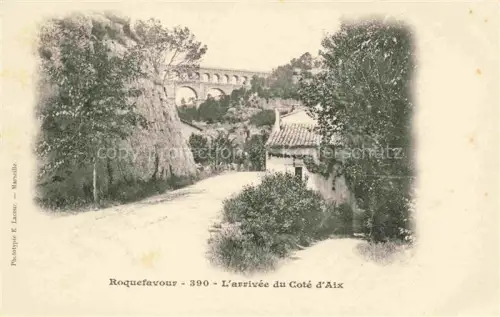 AK / Ansichtskarte Roquefavour Aix-en-Provence 13 Bouches-du-Rhone Arrivee du Cote d'Aix