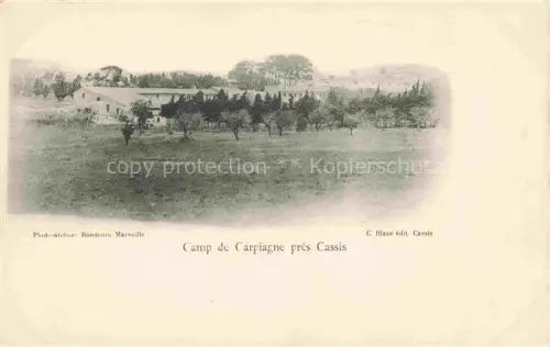AK / Ansichtskarte CAssIS-SUR-MER Marseille 13 Bouches-du-Rhone Camp de Carpiagne pres Cassis