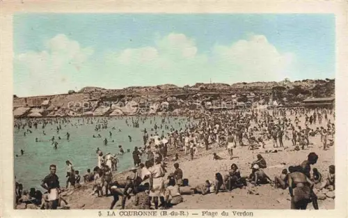 AK / Ansichtskarte La Couronne Carro 13 Bouches-du-Rhone Plage du Verdon