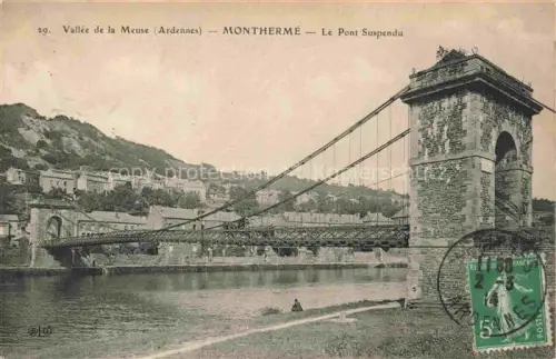 AK / Ansichtskarte Montherme-Laval-Dieu Charleville-Mezieres 08 Ardennes Le Pont Suspendu