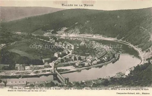 AK / Ansichtskarte Montherme-Laval-Dieu Charleville-Mezieres 08 Ardennes s'allonge sur les deux rives de la Meuse Eglise du XIe siecle Dans du pont s'eleve