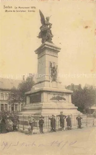 AK / Ansichtskarte SEDAN 08 Ardennes Le Monument 1870 OEuvre du Sculpteur Croisy