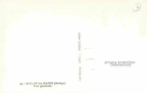AK / Ansichtskarte Aulus-les-Bains Saint-Girons 09 Ariege Vue generale