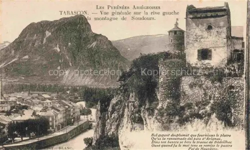 AK / Ansichtskarte Tarascon ARLES 13 Bouches-du-Rhone Vue generale sur la rive gauche et la montagne de Soudours