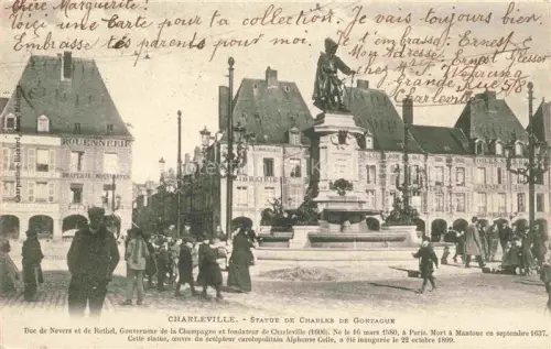 AK / Ansichtskarte CHARLEVILLE -MEZIERES 08 Ardennes Statue de Charles de Gonzague