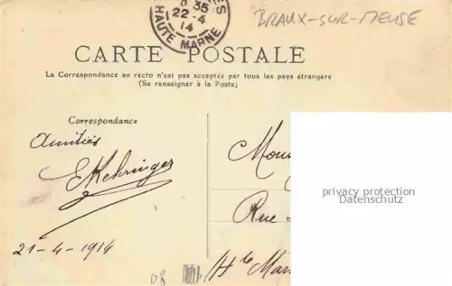 AK / Ansichtskarte Braux-sur-Meuse Charlesville-Mezieres 08 Ardennes Vue generale Nord Est