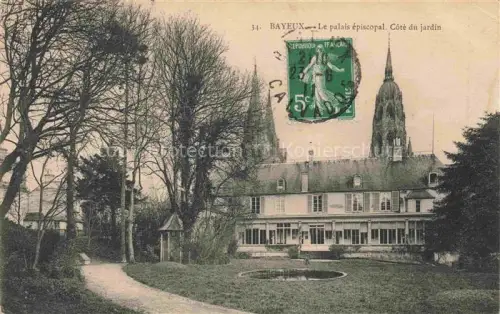 AK / Ansichtskarte Bayeux 14 Calvados Le Palais épiscopal côté du jardin