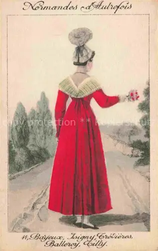 AK / Ansichtskarte Bayeux 14 Calvados Normandes d'autrefois Costumes Trachten Kuenstlerkarte