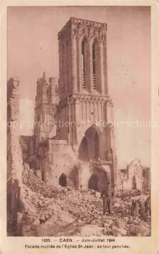 AK / Ansichtskarte CAEN 14 Juin-Juillet 1944 Eglise détruite Grande Guerre Truemmer 2. Weltkrieg