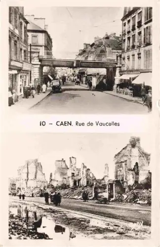 AK / Ansichtskarte CAEN 14 Rue de Vaucelles avant et après la guerre