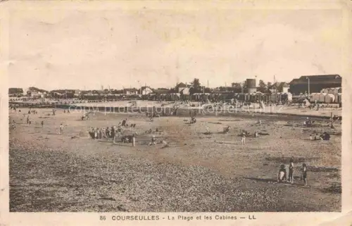 AK / Ansichtskarte Courseulles-sur-Mer CAEN 14 Calvados La plage et les cabines