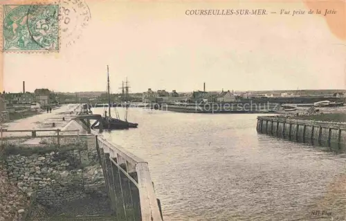 AK / Ansichtskarte Courseulles-sur-Mer CAEN 14 Calvados Vue prise de la jetée