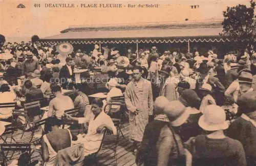 AK / Ansichtskarte DEAUVILLE-SUR-MER Lisieux 14 Calvados Plage fleurie Bar du Soleil