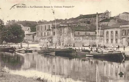 AK / Ansichtskarte COGNAC 16 Charente La Charente devant le Château Francois Ier