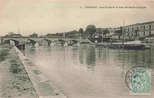 AK / Ansichtskarte COGNAC 16 Charente Les quais et le Pont de Saint-Jacques