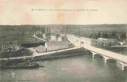 AK / Ansichtskarte Jarnac COGNAC 16 Charente Vue panoramique sur le Quartier de la Gare