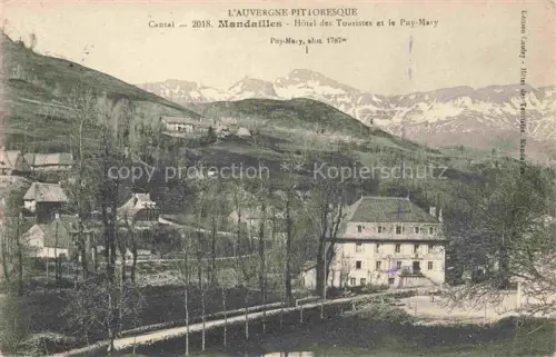 AK / Ansichtskarte Mandailles-Saint-Julien AURILLAC 15 Cantal Hôtel des Touristes et le Puy-Mary