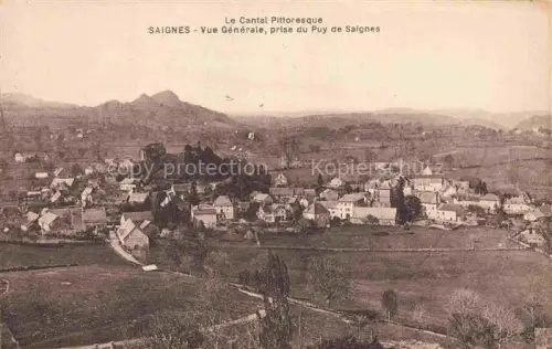 AK / Ansichtskarte Saignes Mauriac 15 Cantal Vue générale prise du Puy de Saignes