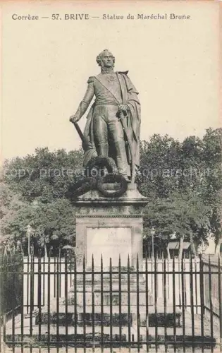 AK / Ansichtskarte BRIVE -LA-GAILLARDE 19 Correze Statue du Maréchal Brune Monument