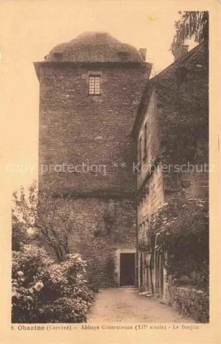 AK / Ansichtskarte Obazine Aubazines Brive-la-Gaillarde 19 Correze Abbaye Cistercienne XIIe siècle Le Donjon