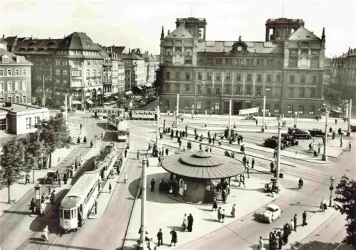 AK / Ansichtskarte STRAssENBAHN Tramway-- Dresden Postplatz Telegrafenami 