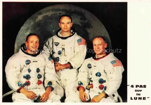 AK / Ansichtskarte Astronaut Les Heros de la Lune France soir Special 4 Pas sur la Lune