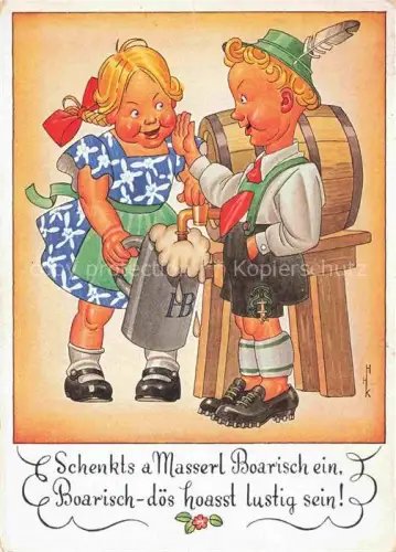 AK / Ansichtskarte Bier Beer Biere HB Zapfen Mass