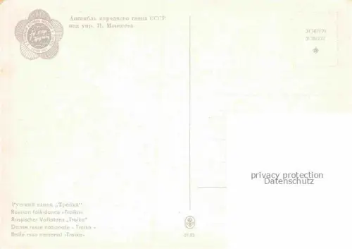 AK / Ansichtskarte Tanz Taenzer Dance Baile-- Russischer Volkstanz Troika