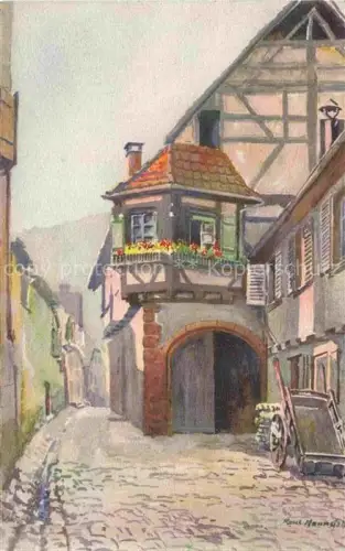 AK / Ansichtskarte MANNSFELD Paul Kuenstlerkarte Fachwerkhaus Kaiserberg 