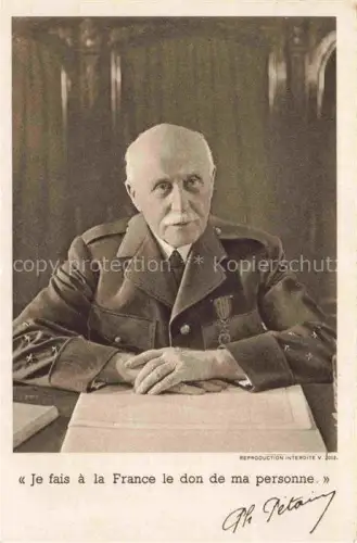AK / Ansichtskarte PETAIN Philippe Militaria France Secours National entraide Hiver du Marschall 
