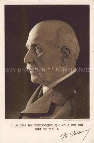 AK / Ansichtskarte PETAIN Philippe Militaria France Secours National entraide Hiver du Marschall 