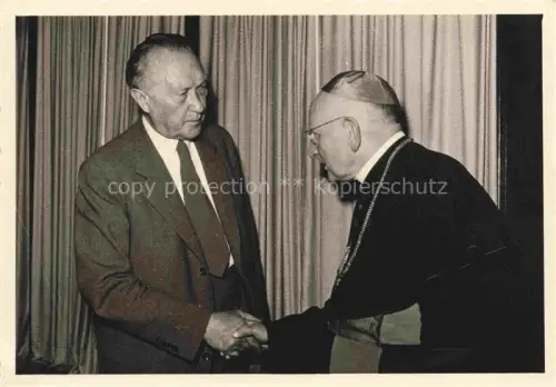 AK / Ansichtskarte ADENAUER Konrad (1876-1967) Politik Deutschland CDU Papst Pope Paepste 