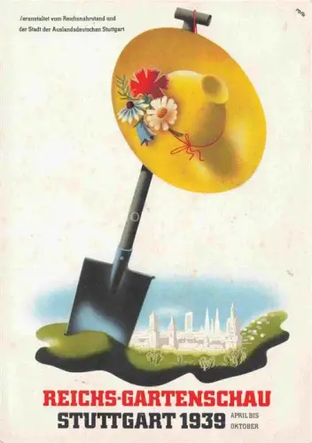 AK / Ansichtskarte Gartenschau Landesgartenschau LAGA Stuttgart Reichsnahrstand Hut