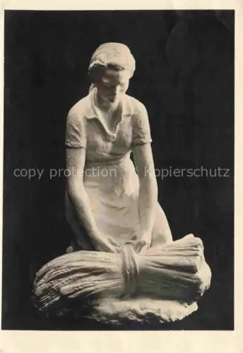 AK / Ansichtskarte LANGENBERGER Alois Skulpturen Ehret die Arbeit Reichsarbeitsdienst Prag Praha