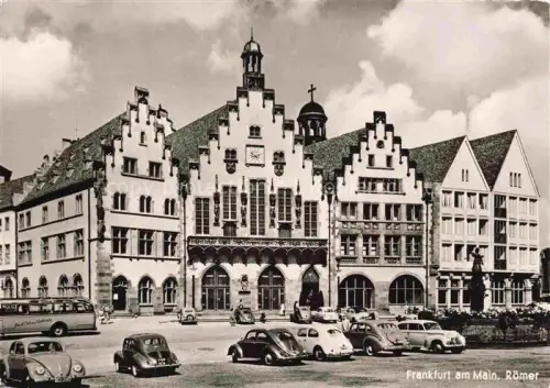 AK / Ansichtskarte Brezelfenster VW Kaefer Frankfurt am Main Roemer 
