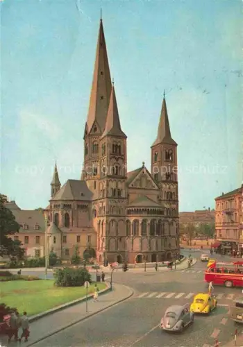 AK / Ansichtskarte Brezelfenster VW Kaefer Bremen Muenster Dom 