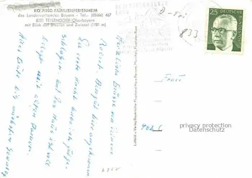 AK / Ansichtskarte Teisendorf Oberbayern Kolping Familienferienheim Staufen Zwiiesel
