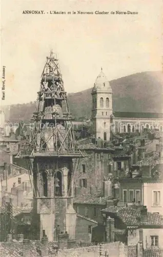 AK / Ansichtskarte Annonay Tournon 07 Ardeche Ancien et le Nouveau Clocher de Notre Dame