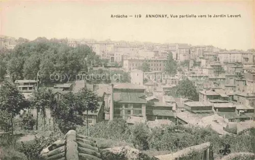 AK / Ansichtskarte Annonay Tournon 07 Ardeche Vue partielle vers le Jardin Levert